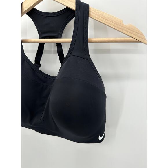 Nike Black Cutout Adjustable Strap Activewear Sports Bra Women's Size Medium M - Picture 3 of 9